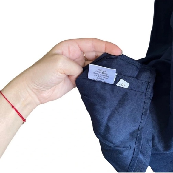 NAUDIC Navy MIDI Short Sleeves Dress Size 10 - Picture 11 of 14